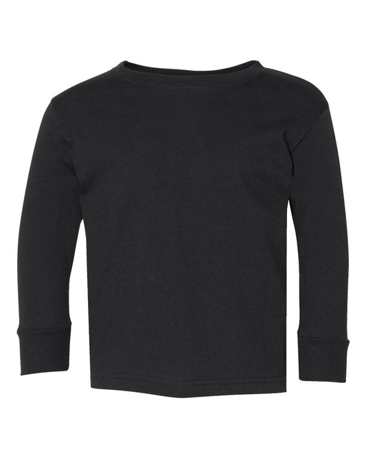 Black Toddler Fine Jersey Long Sleeve Tee - 3302