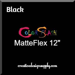 Black ColorSplash 12" MatteFlex HTV
