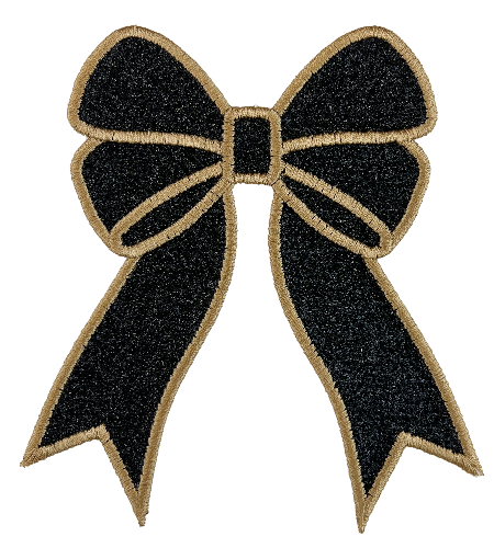 Applique Glitter Bows
