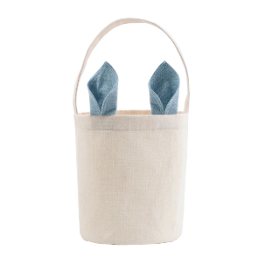 Blue Linen Bunny Bag