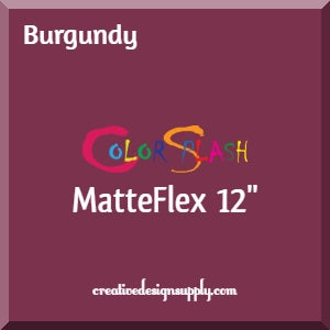 Burgundy ColorSplash 12" MatteFlex HTV