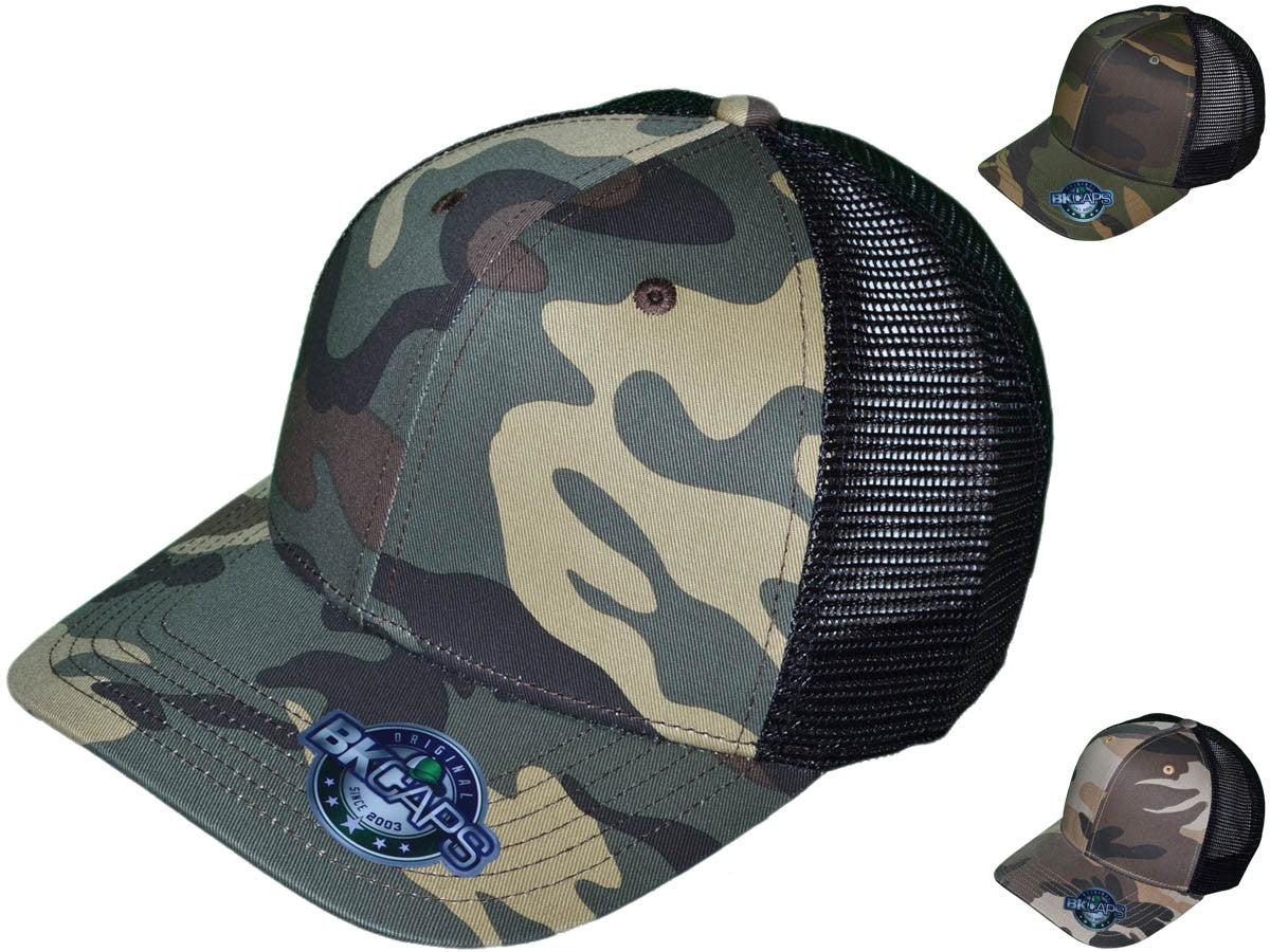 Camo Mid Profile Trucker Caps