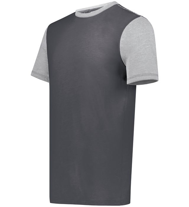 Carbon Htr/Grey Htr Adult Gameday Vintage Ringer Tee 6876