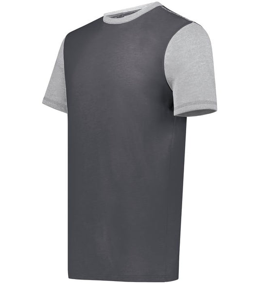 Carbon Htr/Grey Htr Youth Gameday Vintage Ringer Tee 6877