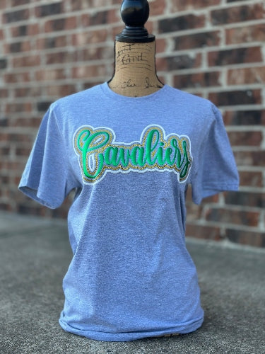 Calvary Cavaliers Sport Grey SS w/Gold Glitter RTW