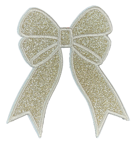Applique Glitter Bows