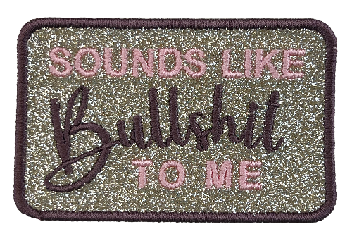 3.5x2 Champ/Brown/Peach BS Glitter Patch