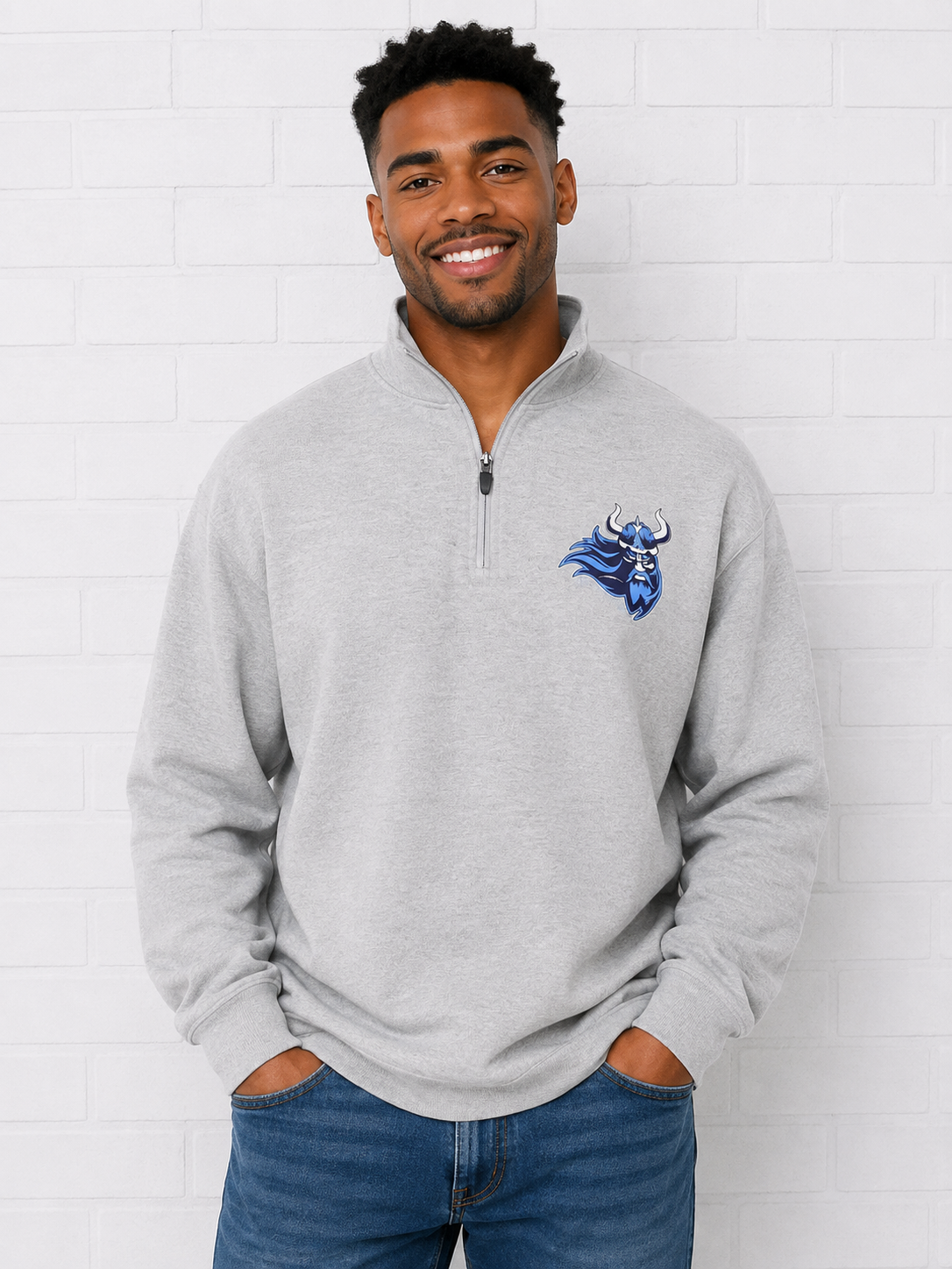 AVB Sport Grey SS Qtr Zip