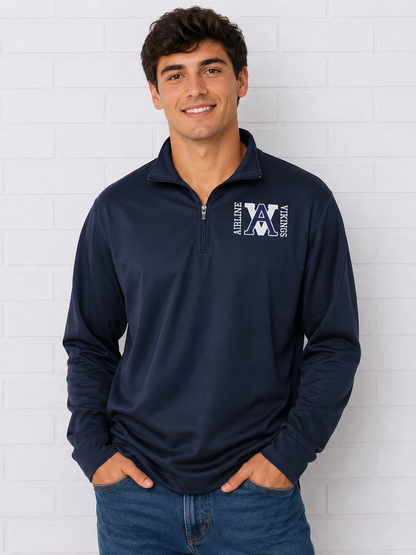 AVB Club Navy Fleece Lined Qtr Zip
