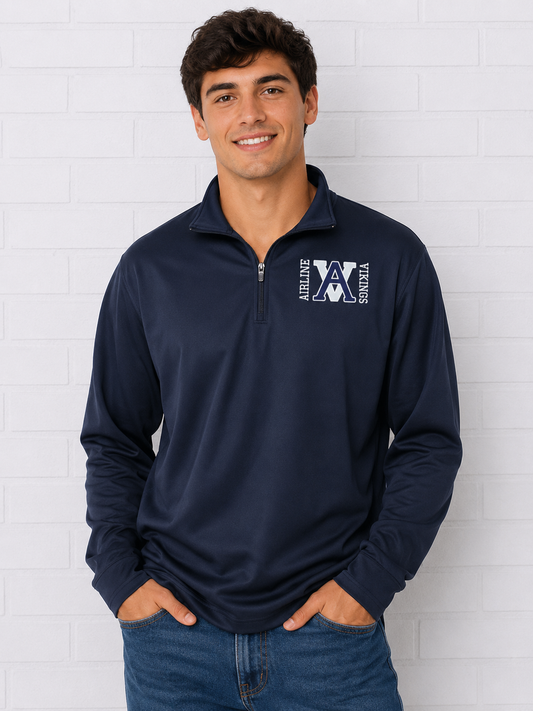 AVB Club Navy Fleece Lined Qtr Zip