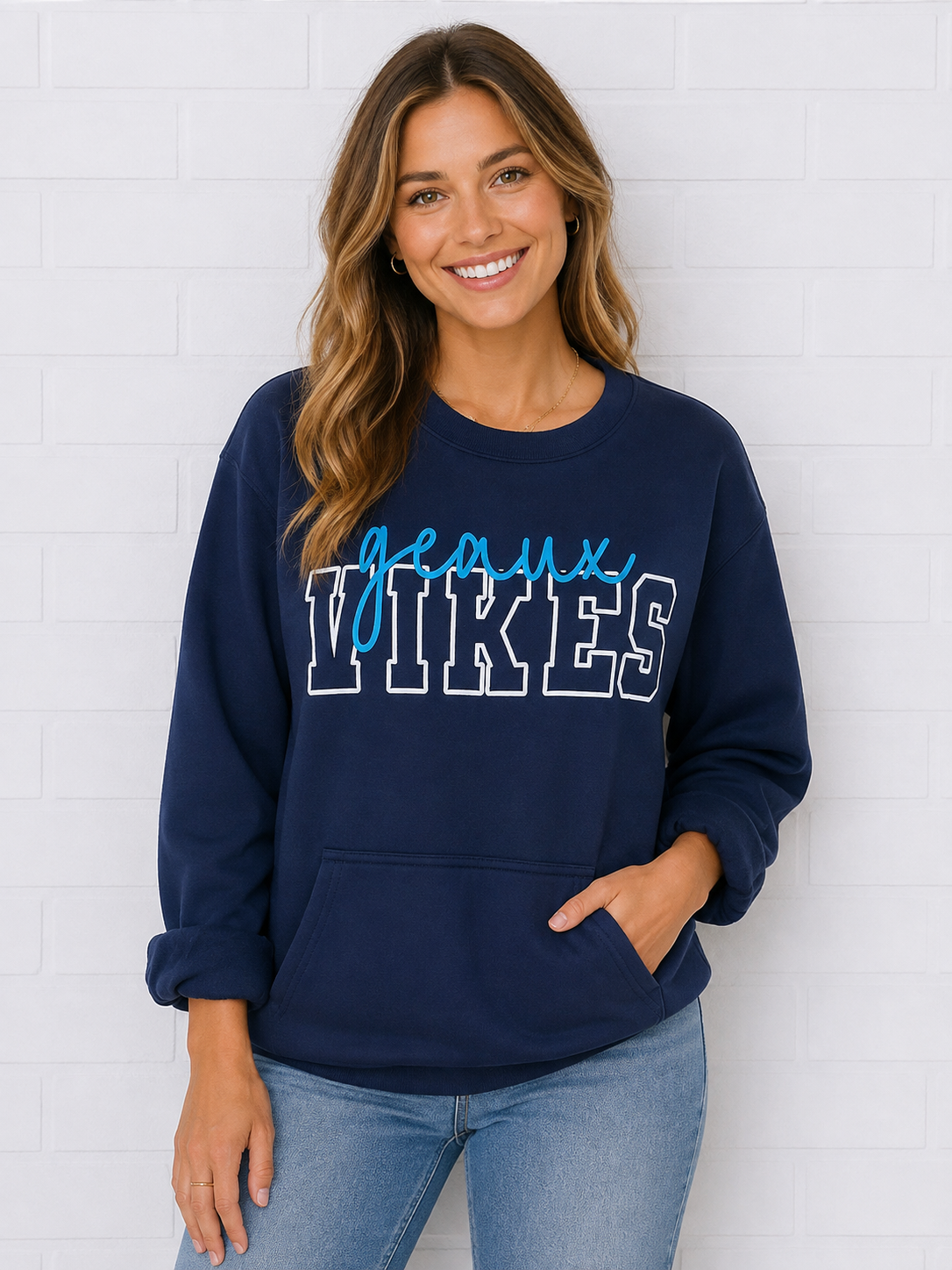AVB Puff True Navy P&C Pocket Sweatshirt