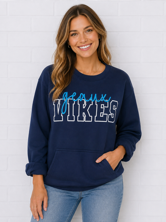 AVB Puff True Navy P&C Pocket Sweatshirt