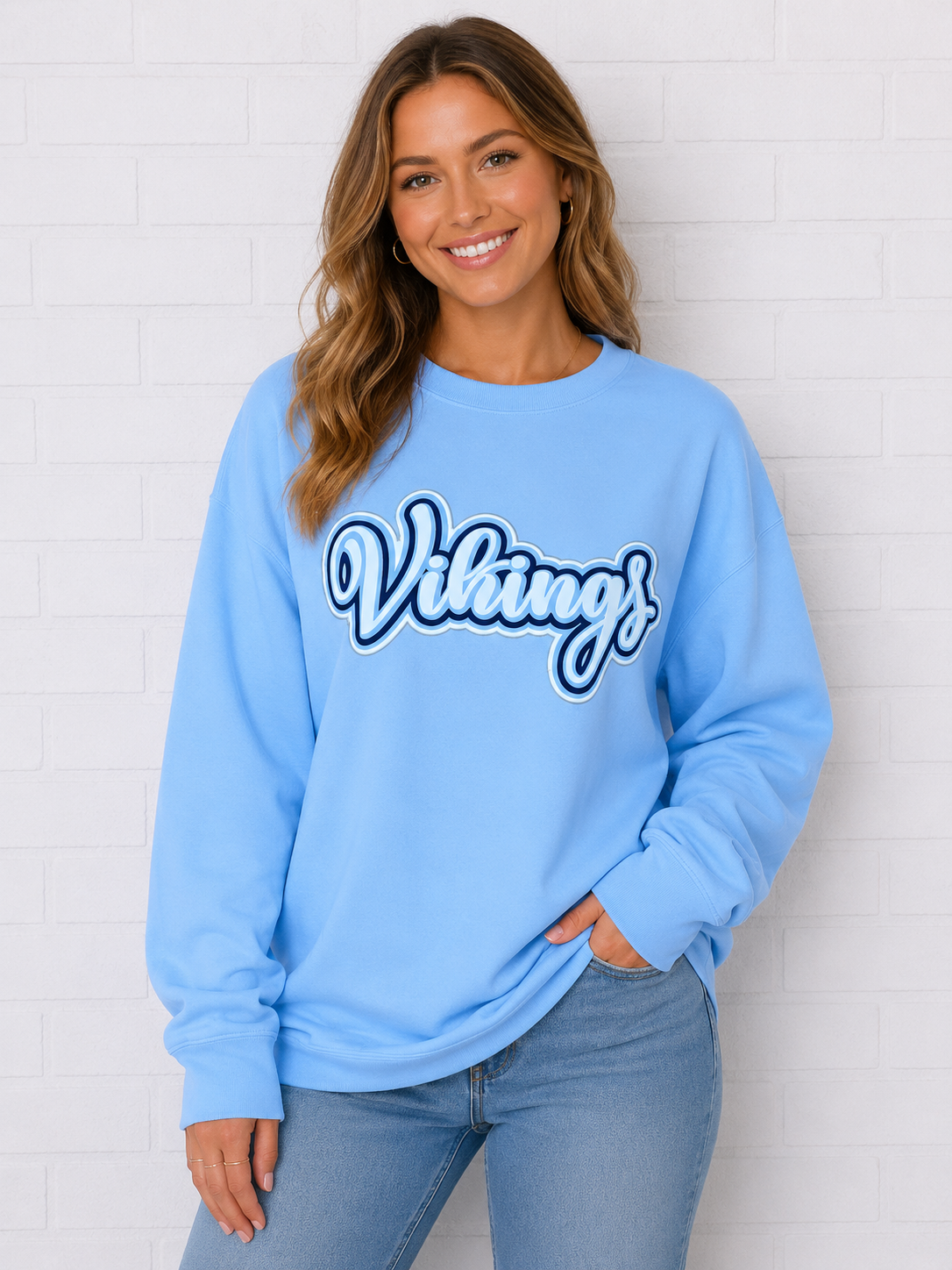 Airline Vikings Hydrangea CC RTW Crewneck