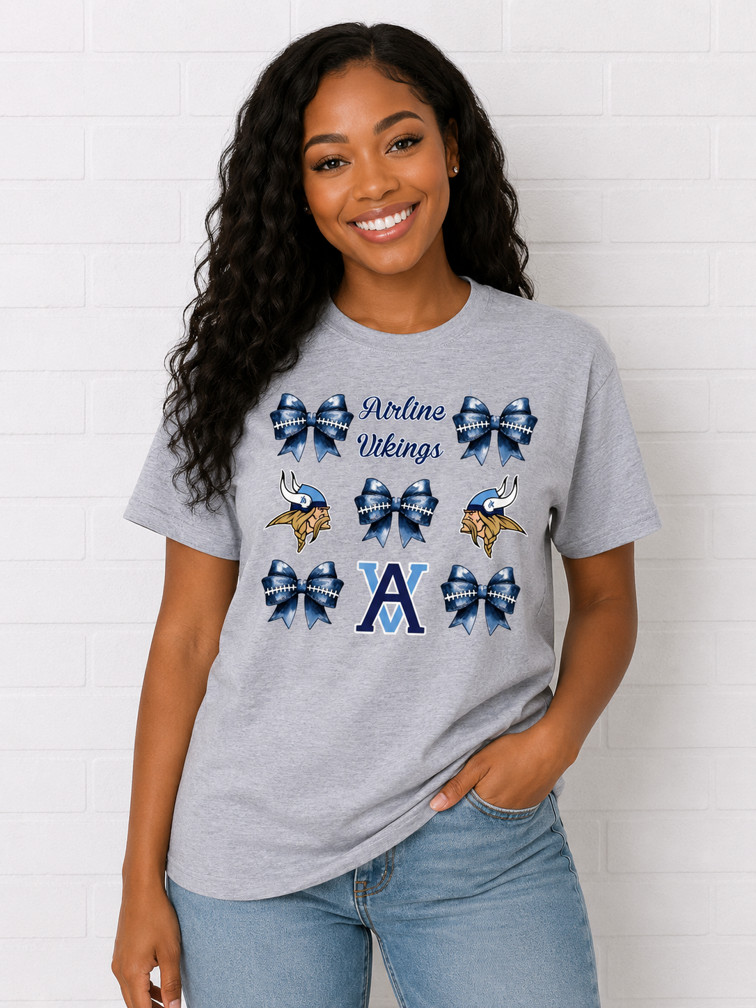 AVB Bows Sport Grey 2 SS Tee