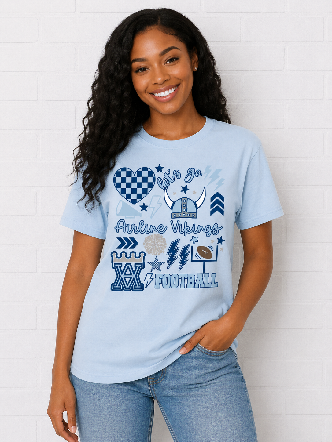 AVB Heart Light Blue 1 SS Tee