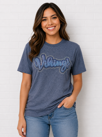 AVB Htr Navy Spangle SS Tee