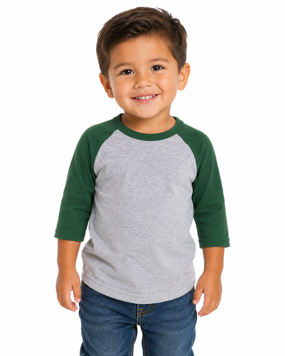3/4 Sleeve Toddler Baseball Tee 422