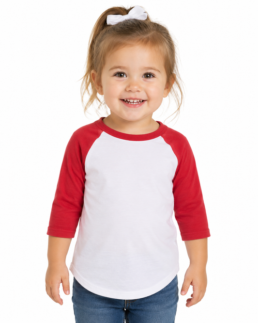 3/4 Sleeve Toddler Baseball Tee 422