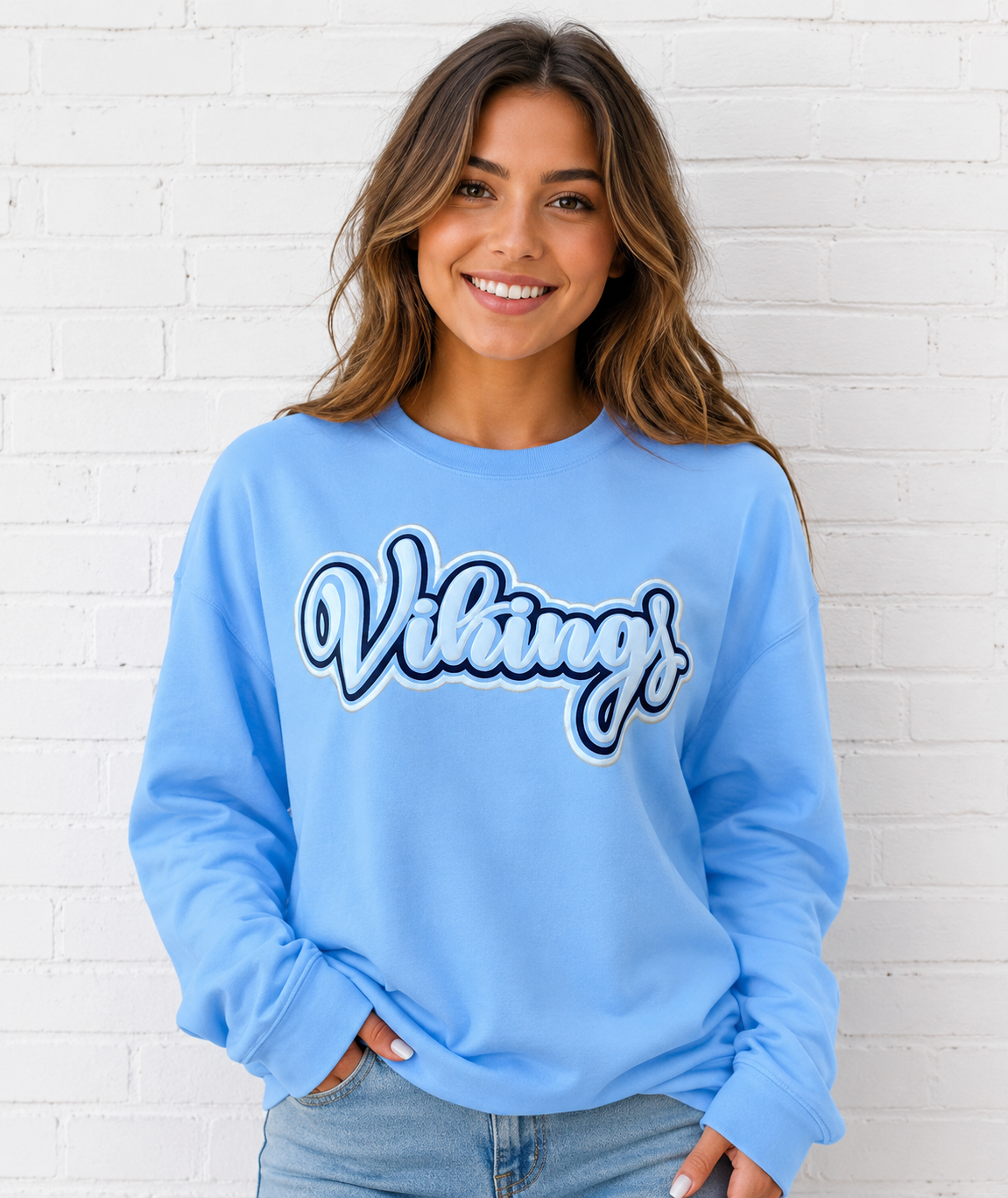 AVB Puff Hydrangea CC Crewneck