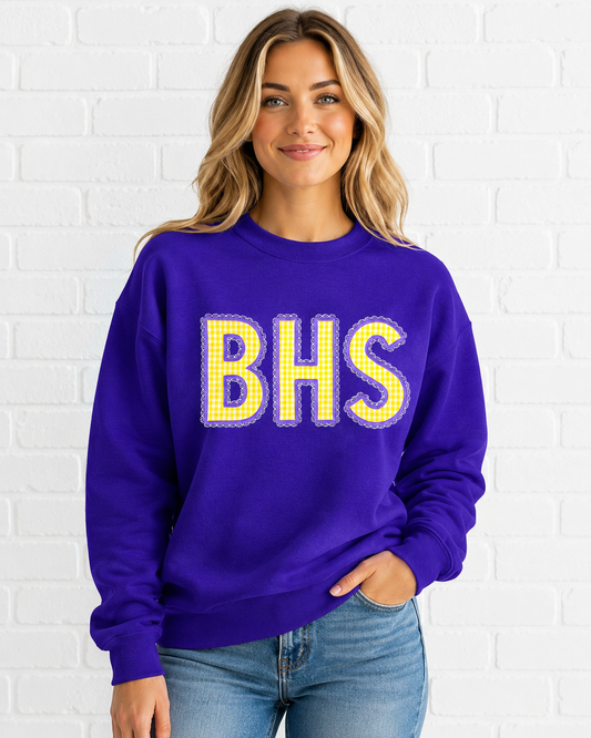 BHS 3 Lace Applique Gildan Crewneck