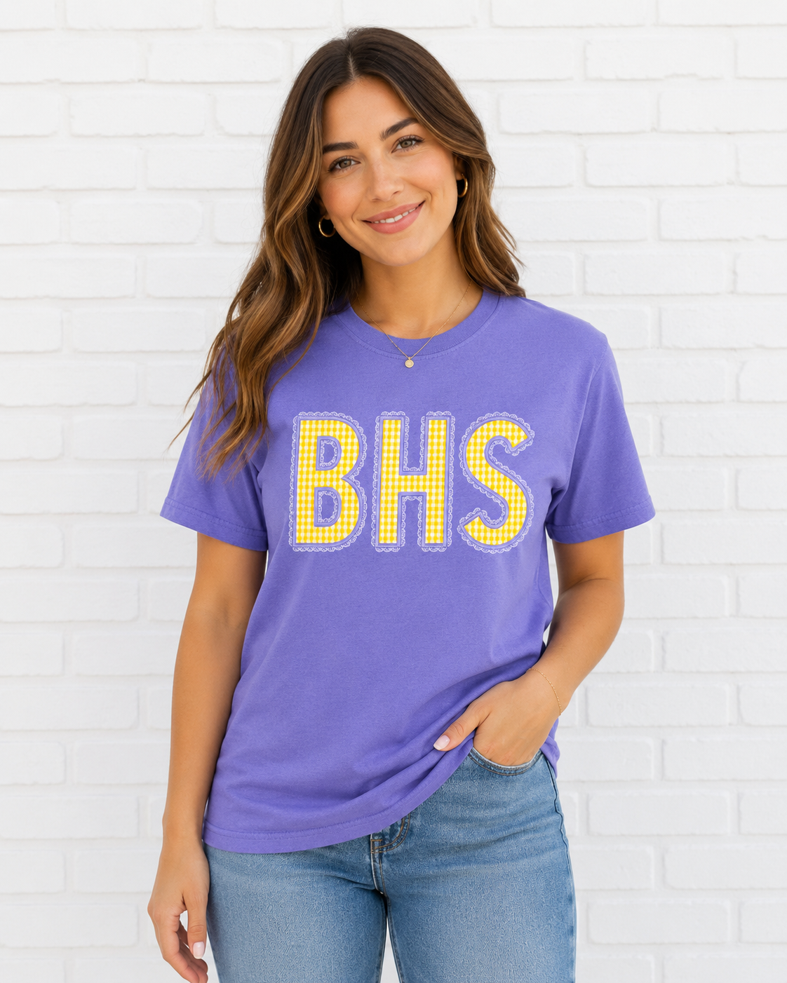 BCH 5 Lace Applique on CC Tee