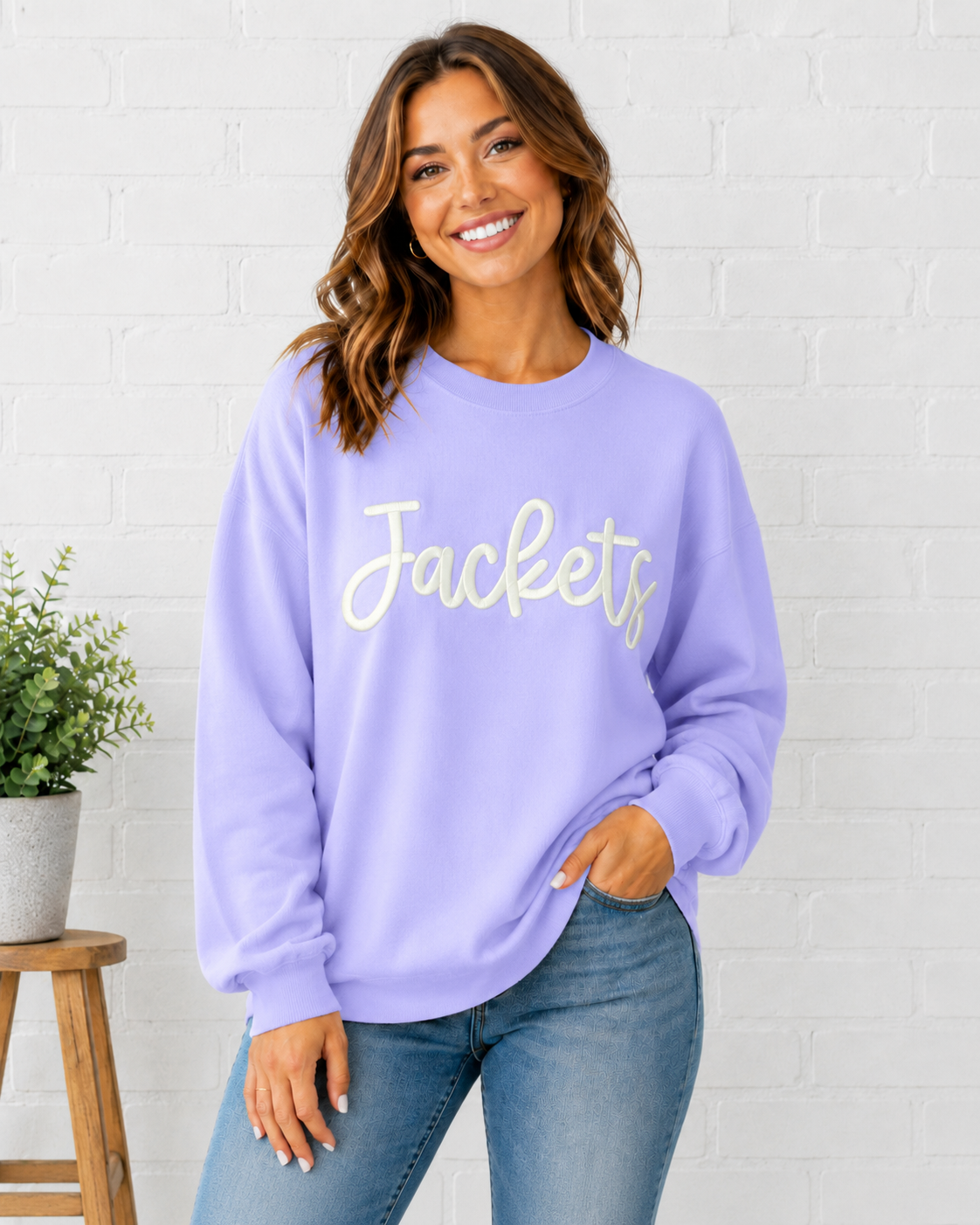 Jackets Embroidered Puff I.T.Co. Crewneck