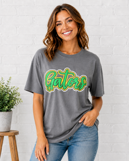Captain Shreve Gators Charcoal Gildan RTW Tee