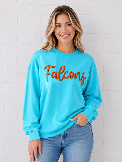 Falcons Embroidered Puff I.T.Co. Crewneck