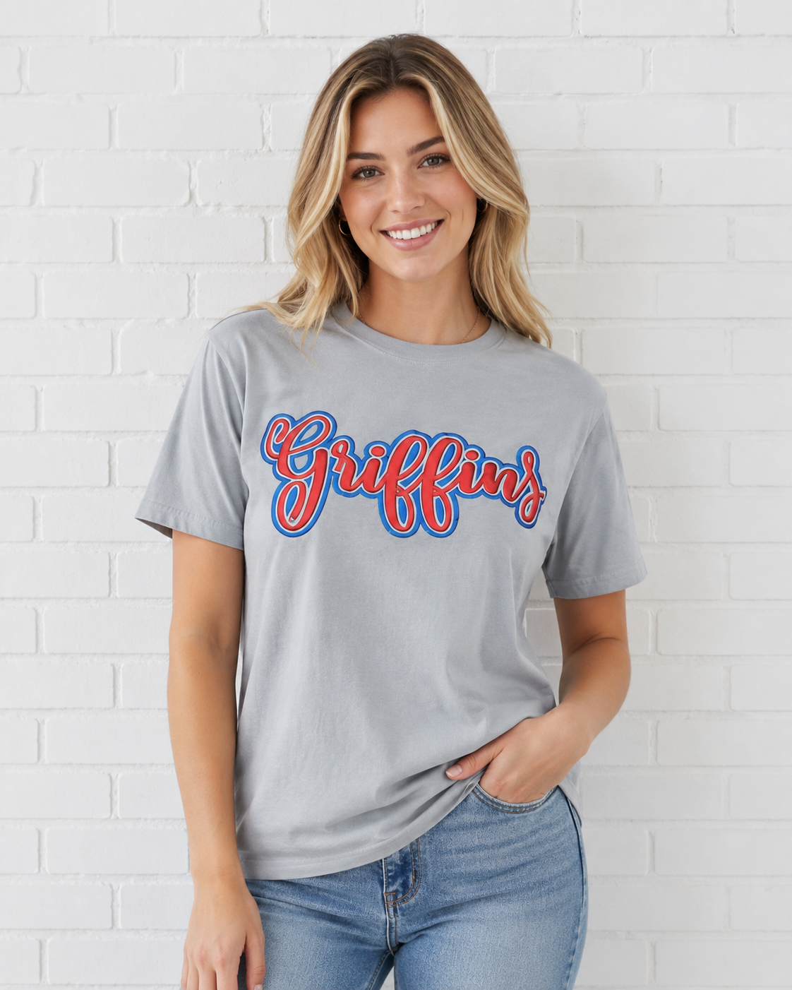 North Desoto Griffins Grey Comfort Colors RTW Tee