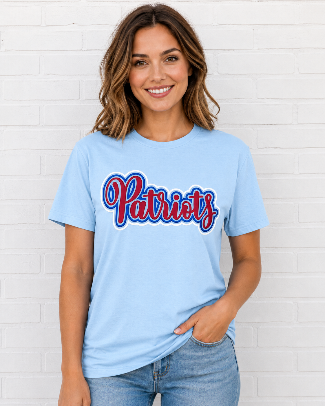 Donnie Bickham Patriots Light Blue SS RTW