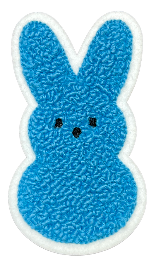 3 3/4" Blue Easter Peeps Chenille Patch