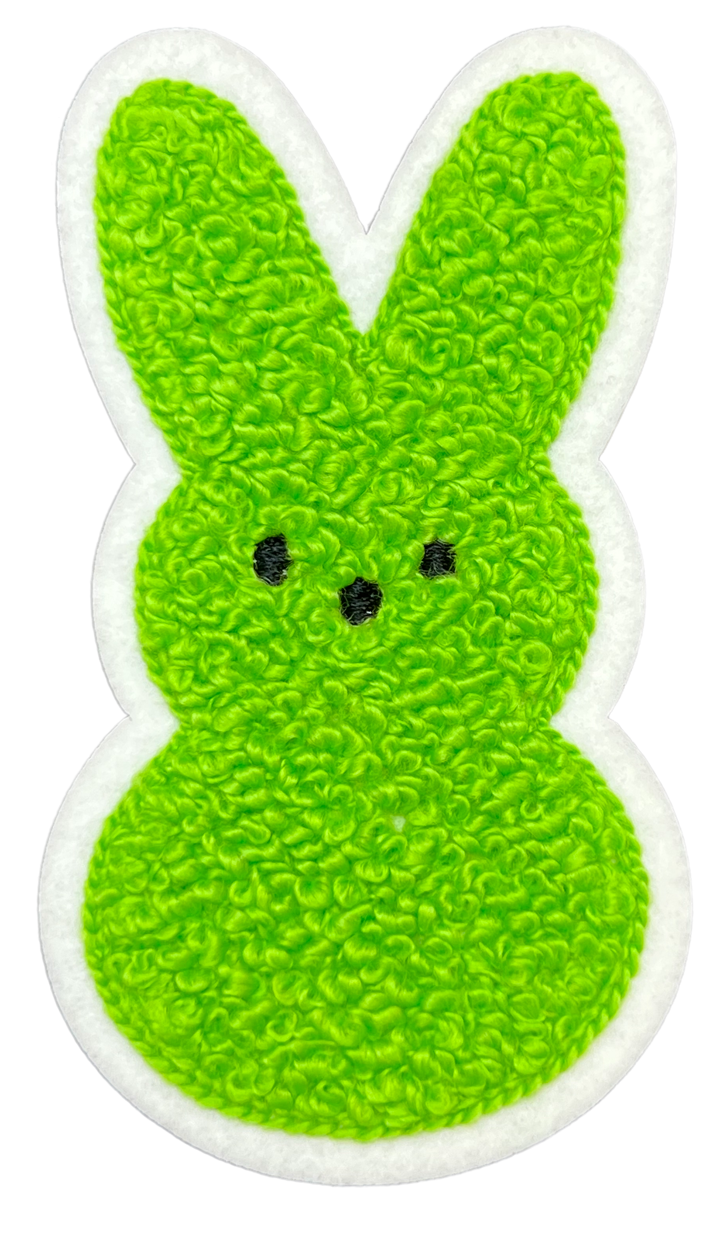 3 3/4" Green Easter Peeps Chenille Patch