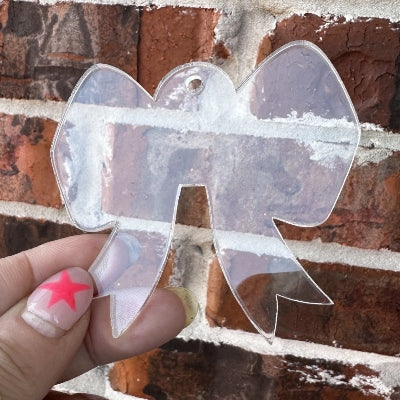 3" Acrylic Bow Keychain
