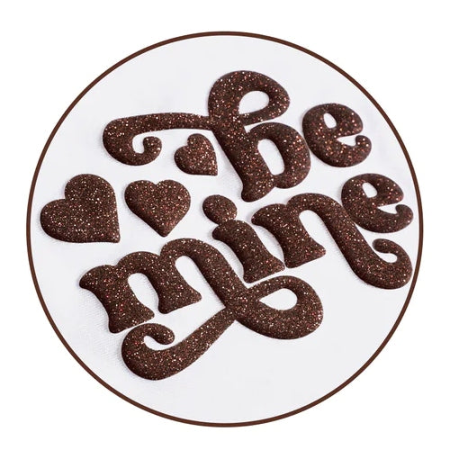 20”X12” Coffee Brown Glitter Puff HTV