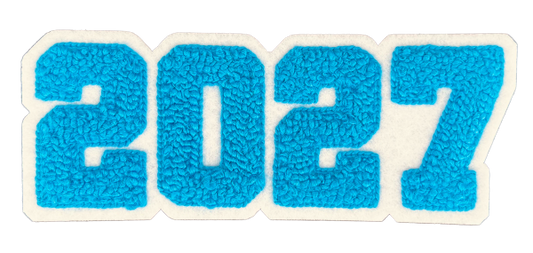5" Columbia Blue 2027 Chenille Patch