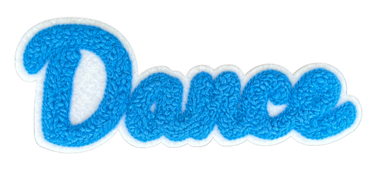 5" Columbia Blue Dance Chenille Patch