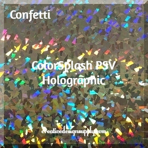 Confetti ColorSplash PSV 12" Holographic
