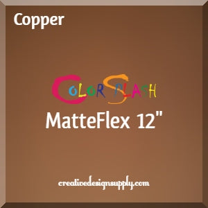 Copper ColorSplash 12" MatteFlex HTV