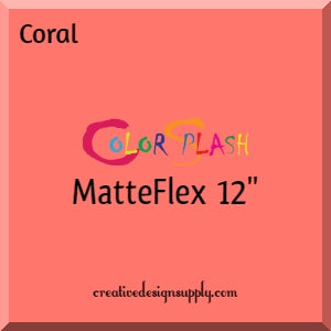 Coral ColorSplash 12" MatteFlex HTV