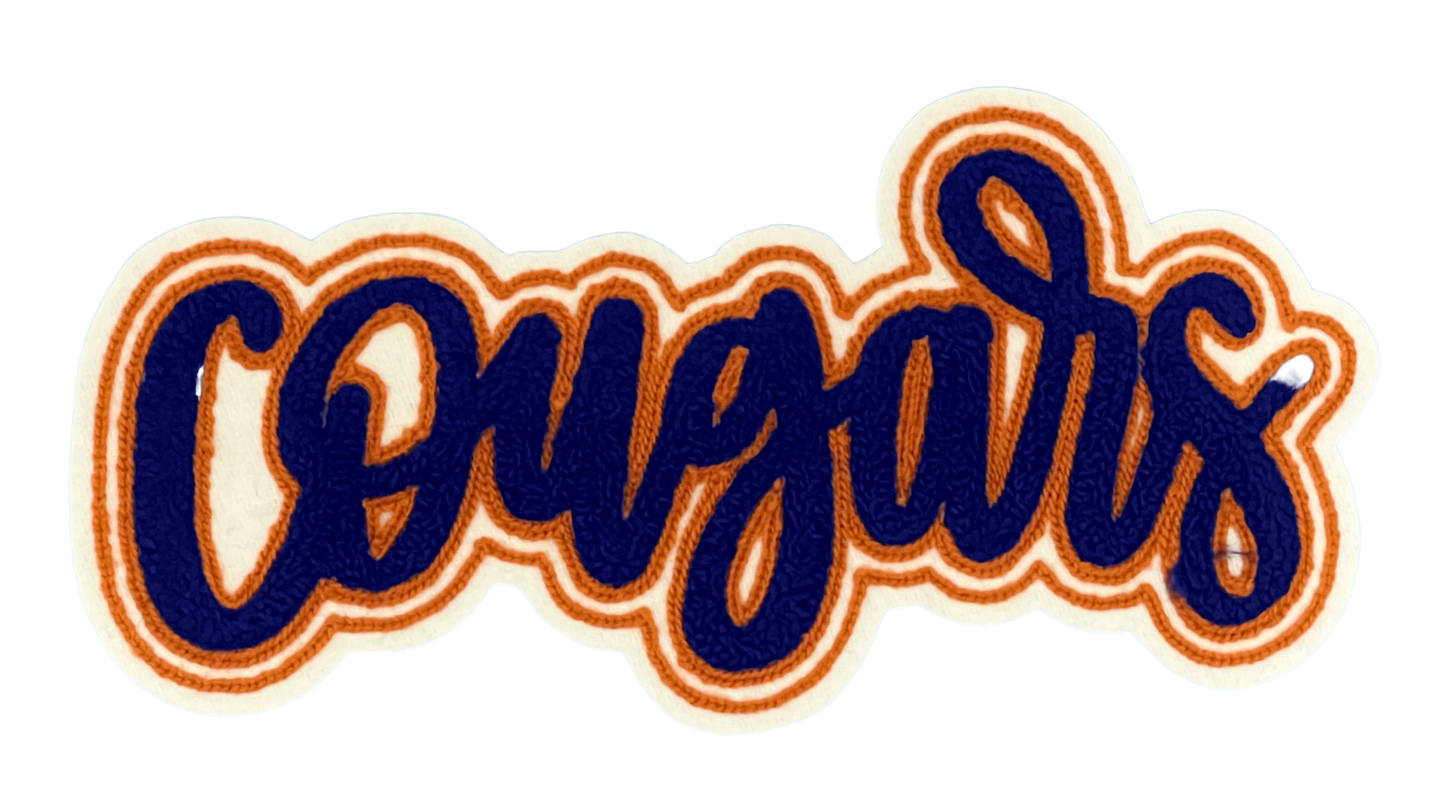 10" Cougars Chenille Patch