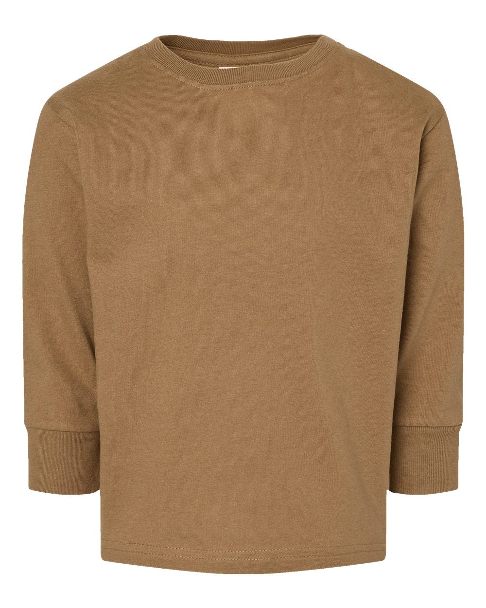 Coyote Brown Toddler Fine Jersey Long Sleeve Tee - 3302