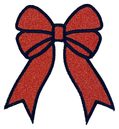 Applique Glitter Bows