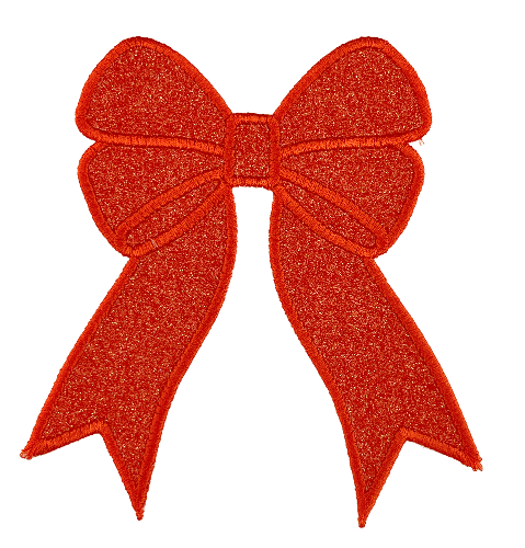 Applique Glitter Bows