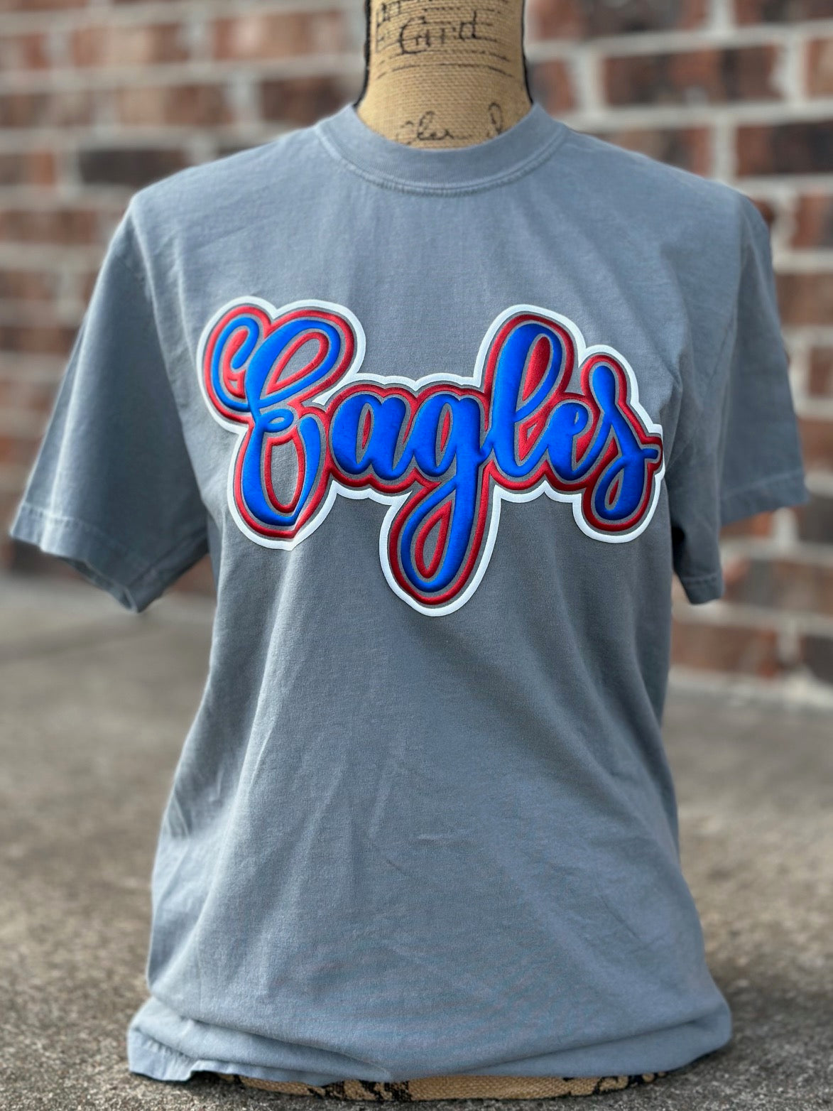 Evangel Eagles Grey CC RTW Tee