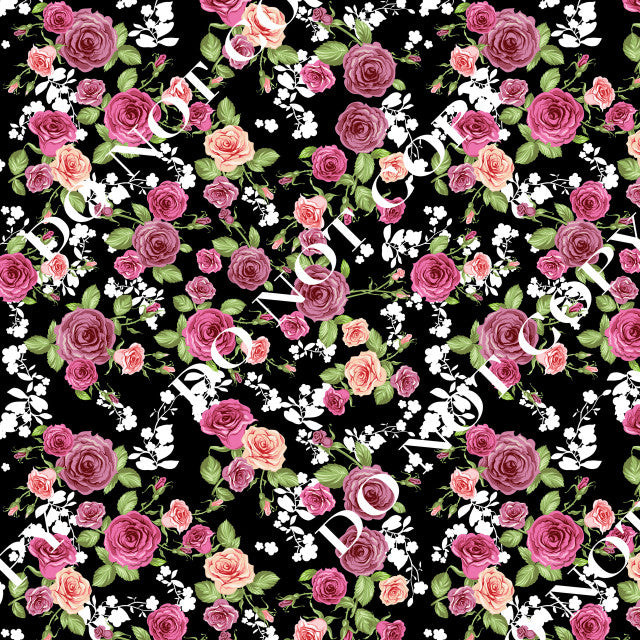 HTV Black Floral PPV