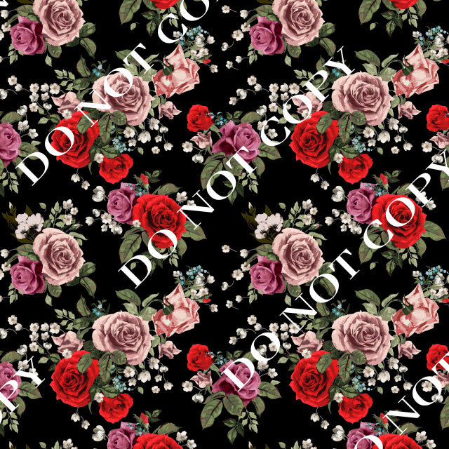 HTV Black Floral PPV