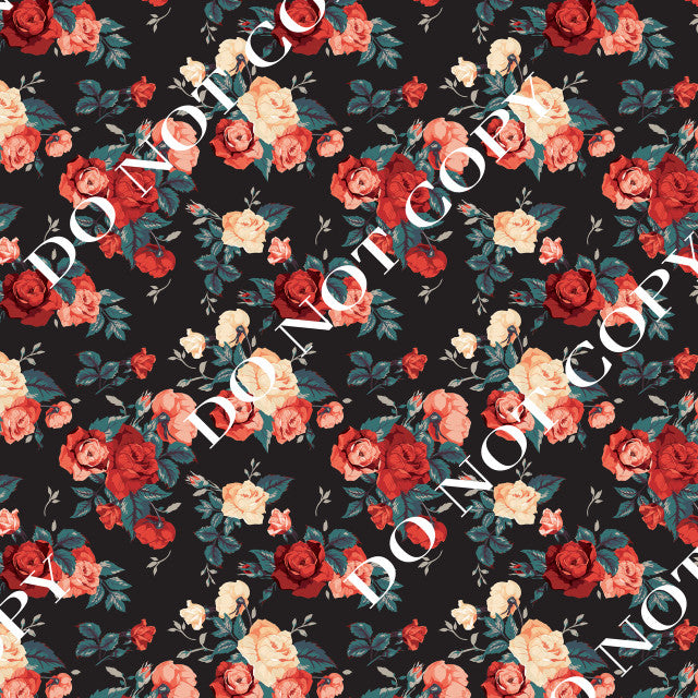 HTV Black Floral PPV