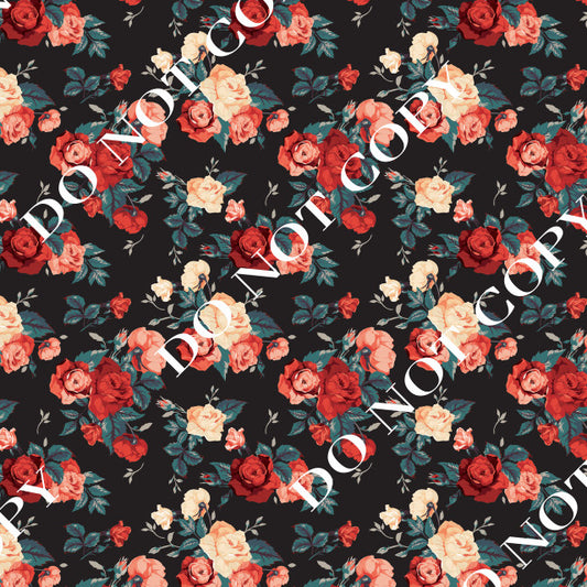 HTV Black Floral PPV