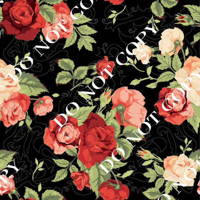 HTV Black Floral PPV