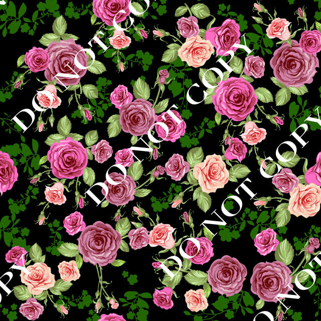 HTV Black Floral PPV